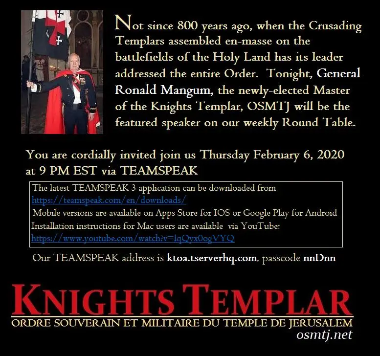 First address of Master Mangum