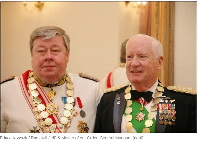 Prince Radziwill and Grandmaster Mangum