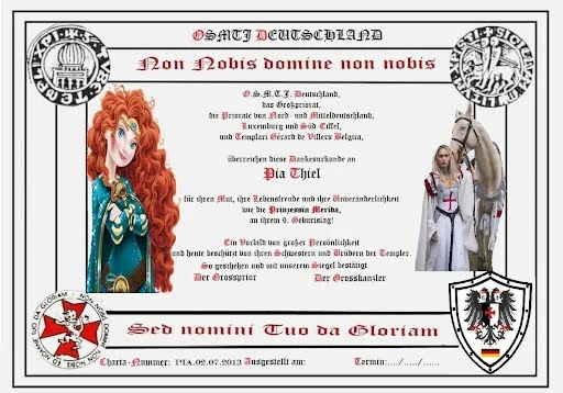 Knight of Heart Certificate