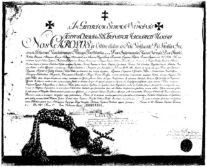 1779 Diploma of the Duke of Sudermania